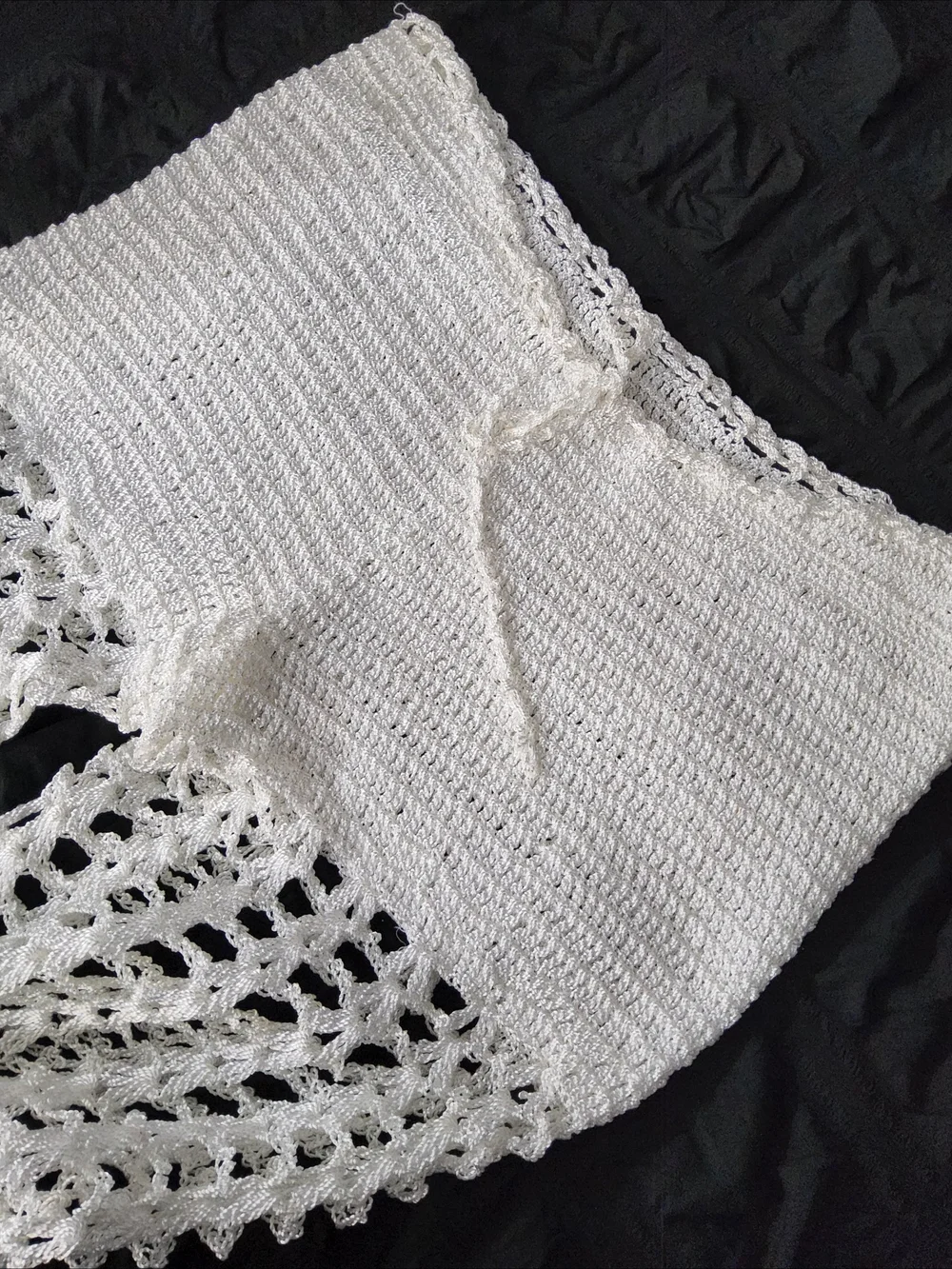 Women's  Crochet Pants And Crop Top